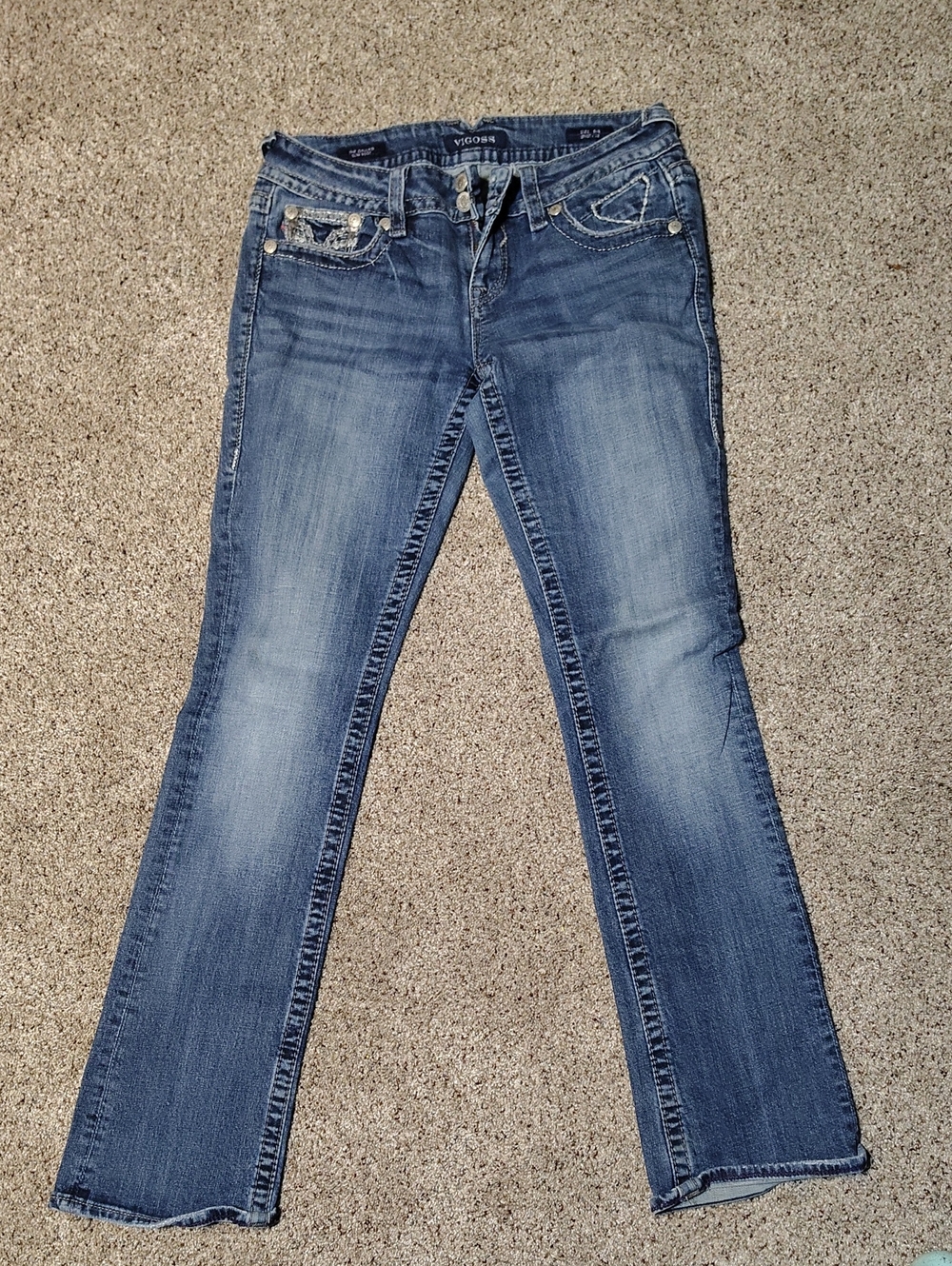 Vigoss Women's Medium Blue Flared Jeans